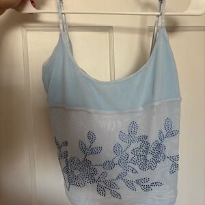 Tiger Mist Light Blue Floral Camisole